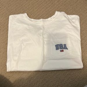 White/cream U.S.A American Eagle T-SHIRT